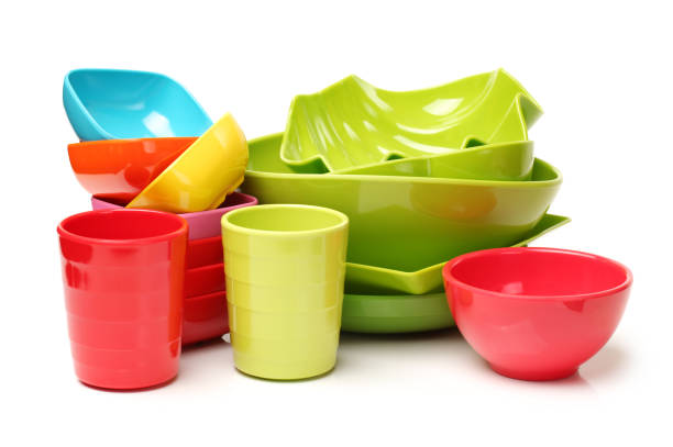 Picnic Dishware  isolated on white background